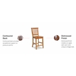 Homestyles Americana Wood Counter Stool in Brown