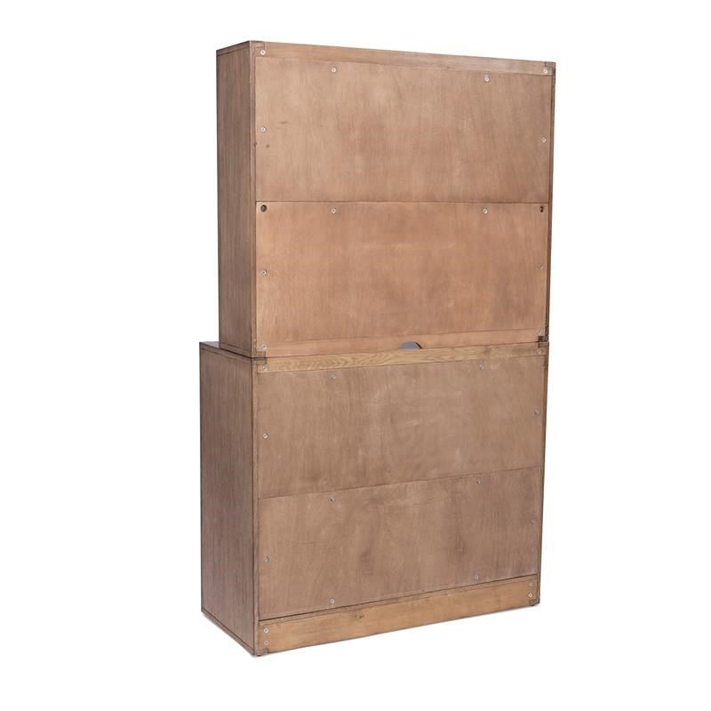 Homestyles Big Sur Wood Buffet with Hutch in Brown