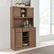 Homestyles Big Sur Wood Buffet with Hutch in Brown
