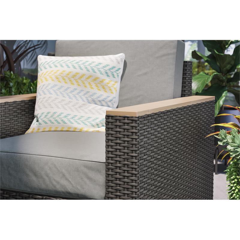 Homestyles Boca Raton Brown Rattan Arm Chair Cymax Business