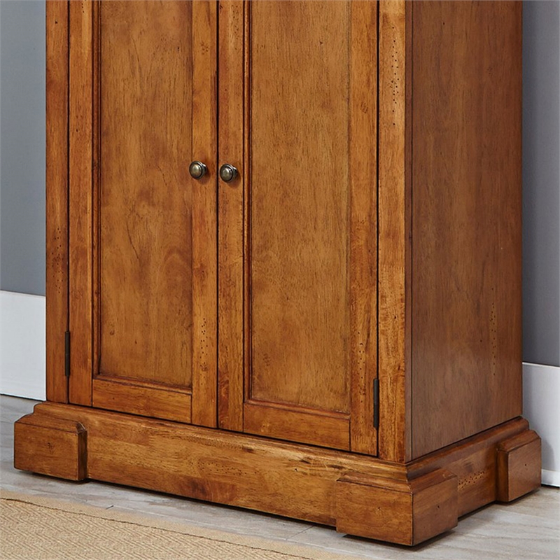 Homestyles Americana Wood Kitchen Pantry in Brown