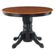 Homestyles Bishop Wood Pedestal Table in Black