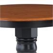 Homestyles Bishop Wood Pedestal Table in Black