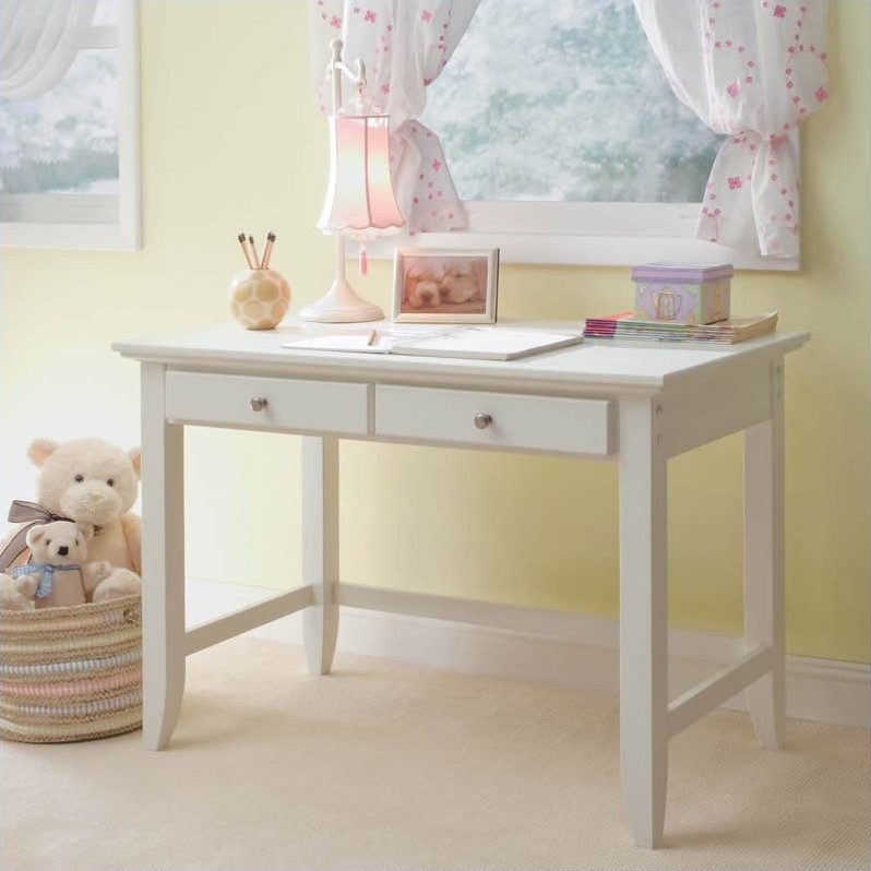 Student Desk in White Finish - 5530-16