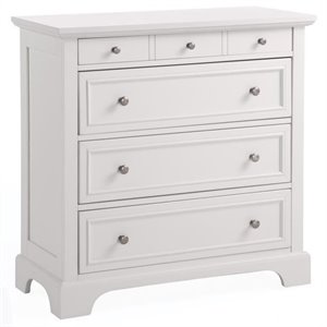 homestyles naples wood chest in off white