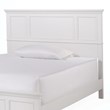 Homestyles Naples Wood Queen Bed in Off White