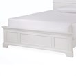 Homestyles Naples Wood Queen Bed in Off White