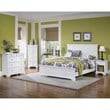 Homestyles Naples Wood Queen Bed in Off White