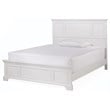 Homestyles Naples Wood Queen Bed in Off White