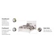 Homestyles Naples Wood Queen Bed in Off White