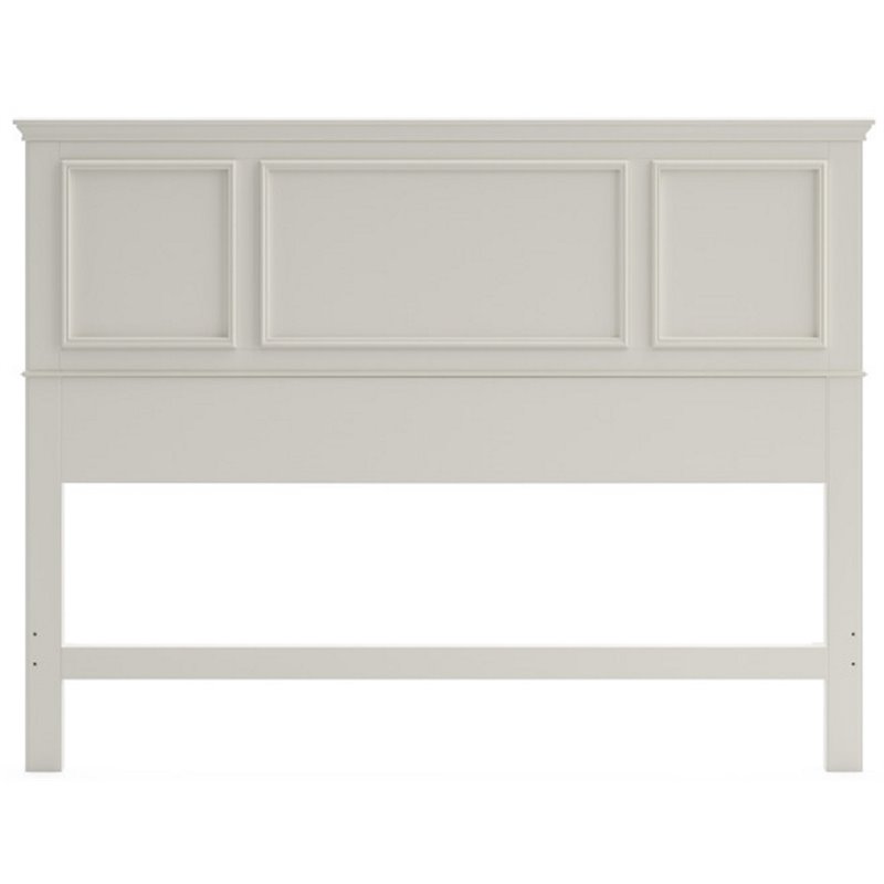 Homestyles Naples Wood Queen Headboard in Off White Cymax Business