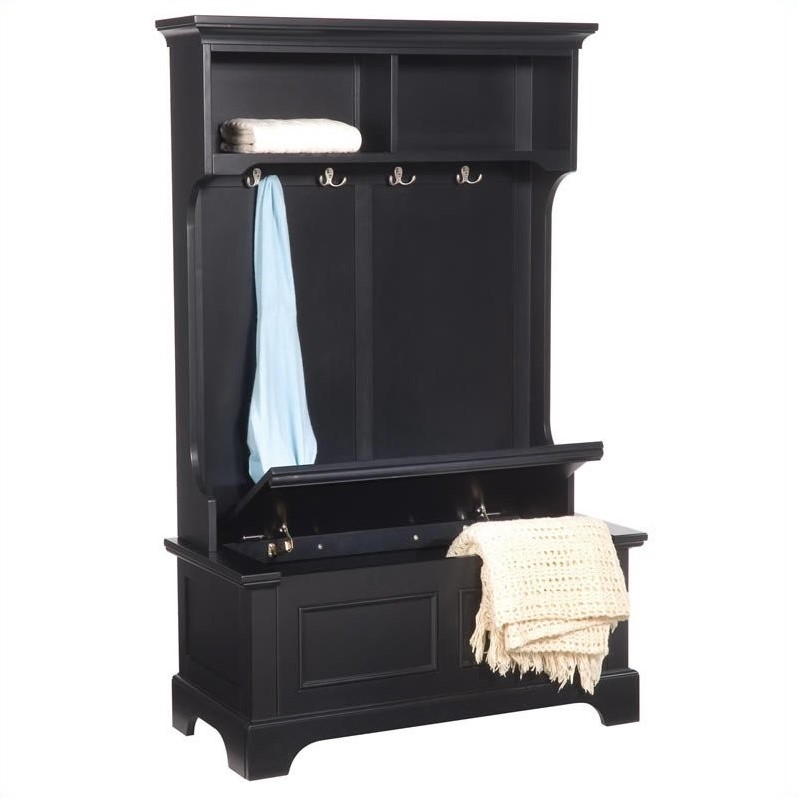 Hall Tree in Black Finish - 5531-49