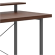 Homestyles Merge Wood Desk with Monitor Stand in Brown