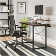 Homestyles Merge Wood Desk with Monitor Stand in Brown