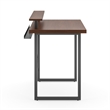 Homestyles Merge Wood Desk with Monitor Stand in Brown