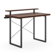 Homestyles Merge Wood Desk with Monitor Stand in Brown