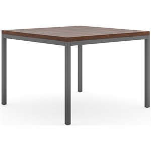merge brown wood square table