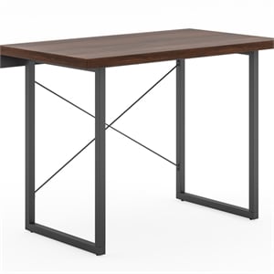 Homestyles Merge Engineered Wood Writing Desk in Brown/Walnut