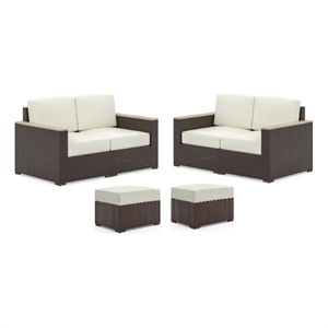 palm springs 4 piece loveseat and ottoman set