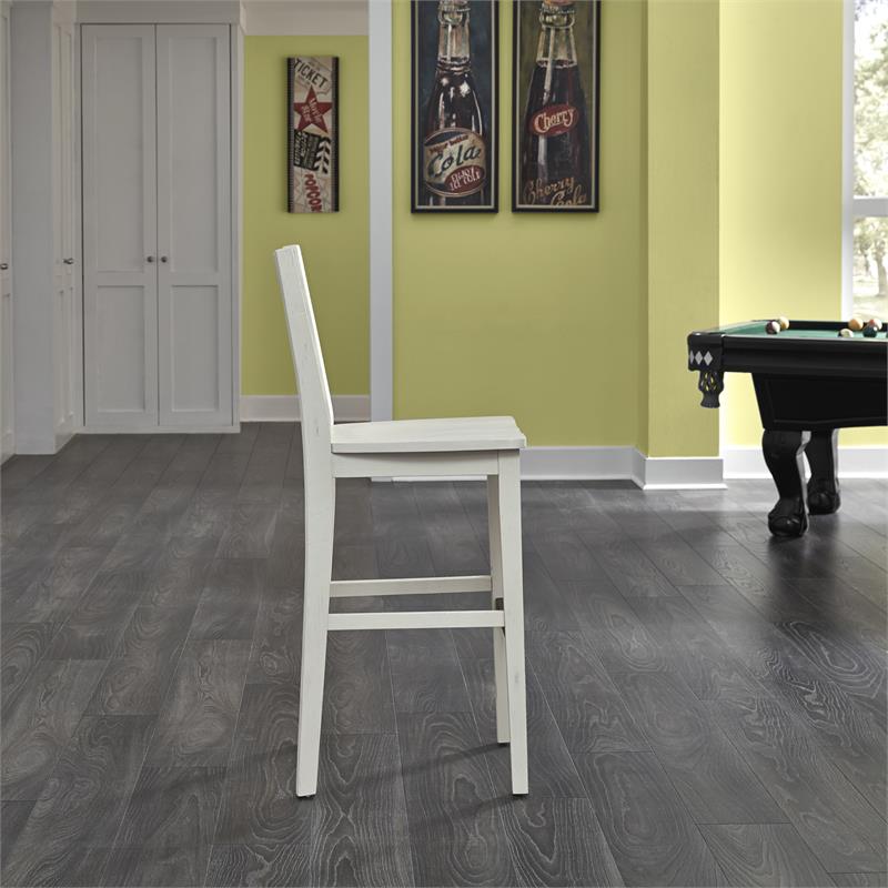 Homestyles Seaside Lodge Off White Wood Bar Stool Cymax Business