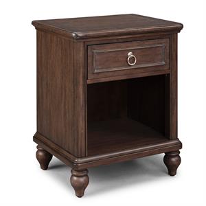 Homestyles Southport Wood Nightstand in Brown
