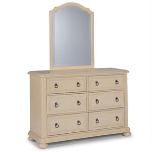 provence off white wood dresser with mirror