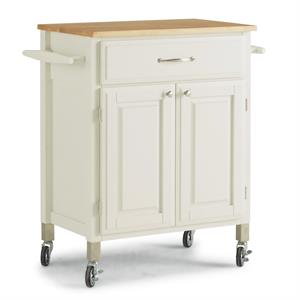 homestyles dolly madison off white wood kitchen cart