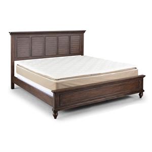 Homestyles Southport Wood King Bed in Brown