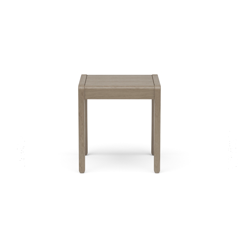 Homestyles Sustain Wood Outdoor End Table in Gray