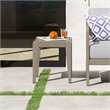 Homestyles Sustain Wood Outdoor End Table in Gray