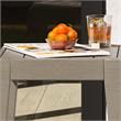 Homestyles Sustain Wood Outdoor End Table in Gray