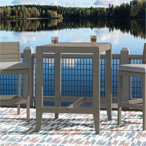 homestyles sustain gray acacia wood outdoor high bistro table