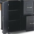 Homestyles Dolly Madison Wood Kitchen Cart in Black