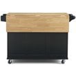 Homestyles Dolly Madison Wood Kitchen Cart in Black