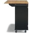 Homestyles Dolly Madison Wood Kitchen Cart in Black