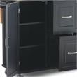 Homestyles Dolly Madison Wood Kitchen Cart in Black