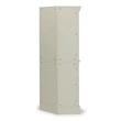 Homestyles Seaside Lodge Wood Corner China Cabinet in Off White