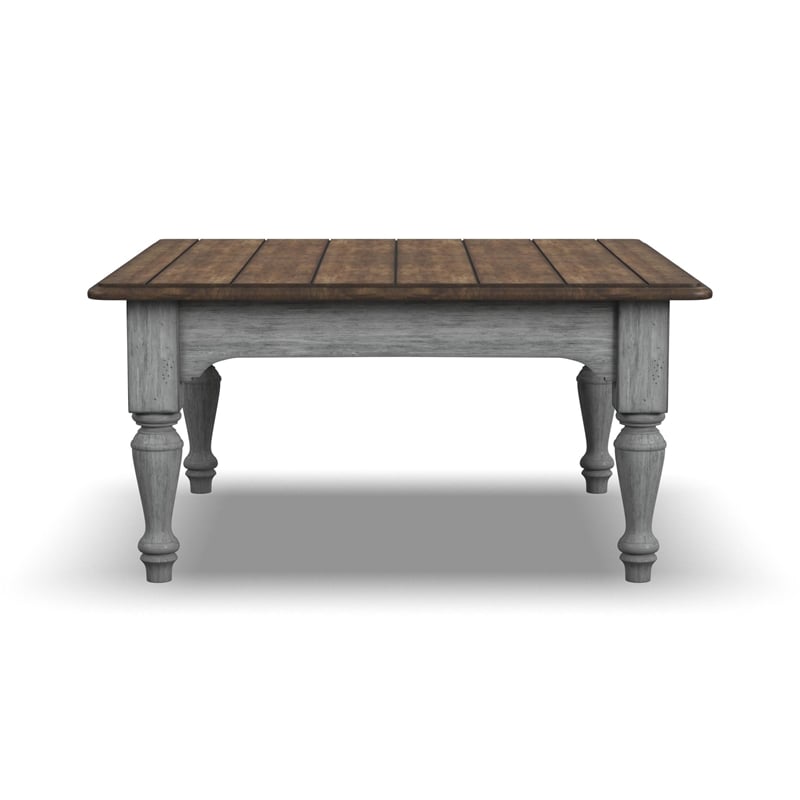 Homestyles Elkins Brown Wood Square Coffee Table