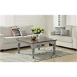 Homestyles Elkins Brown Wood Square Coffee Table