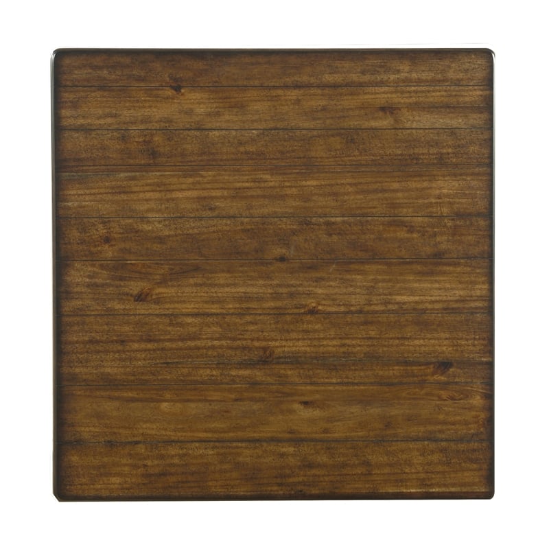 Homestyles Elkins Brown Wood Square Coffee Table