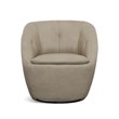 Homestyles Edwin Beige Leather Swivel Chair