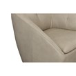 Homestyles Edwin Beige Leather Swivel Chair