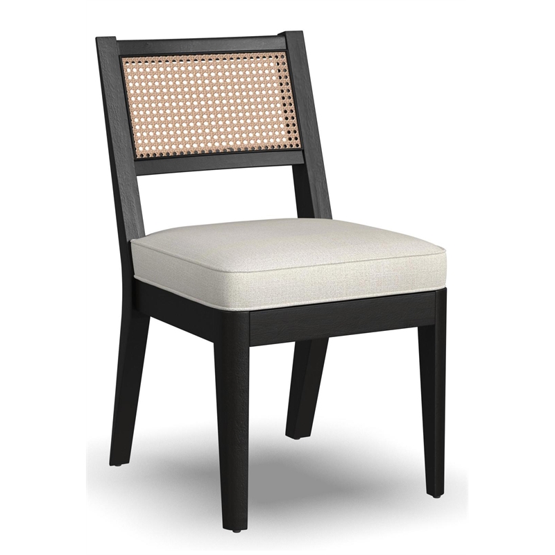 Homestyles Brentwood 5-Piece Mid-Century Wood Round Dining Set in Black