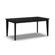 Homestyles Brentwood Rectangle Mid-Century Wood Dining Table in Black