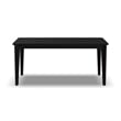 Homestyles Brentwood Rectangle Mid-Century Wood Dining Table in Black