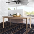 Homestyles Brentwood Rectangle Mid-Century Wood Dining Table in Brown
