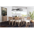 Homestyles Brentwood Rectangle Mid-Century Wood Dining Table in Brown