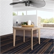 Homestyles Brentwood Round Mid-Century Wood Dining Table in Brown
