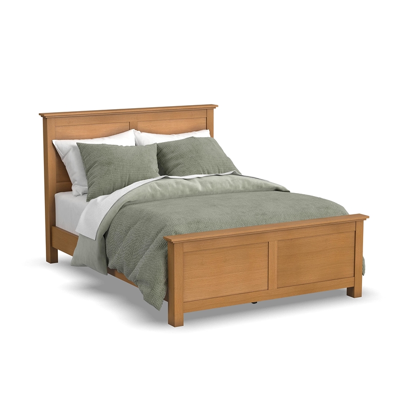 Homestyles Oak Park 3-Piece Wood Queen Bedroom Sets in Brown
