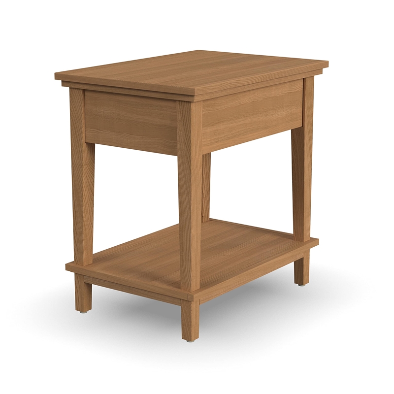 Homestyles Oak Park 1-Drawer Traditional Wood Nightstand in Brown